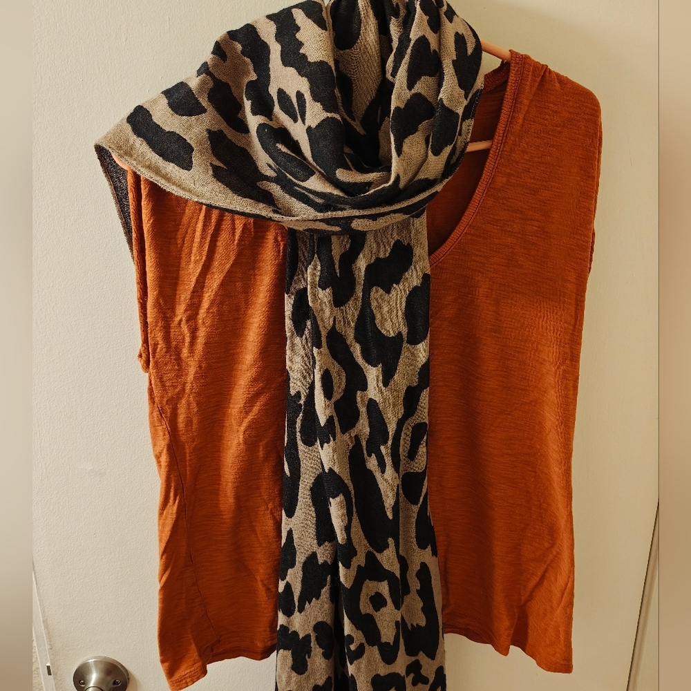 Express burnt orange cotton tank